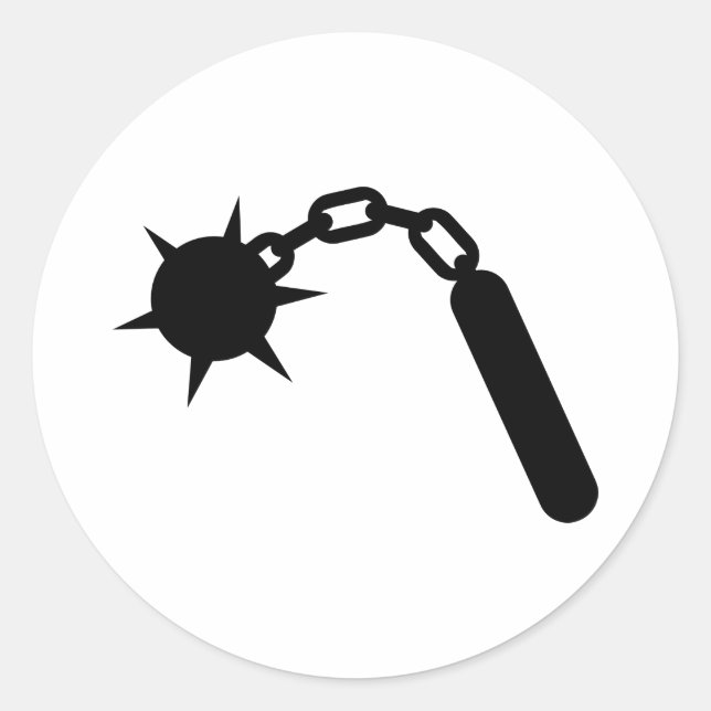 Pegatina Redonda Mace (Anverso)