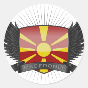 PEGATINA REDONDA MACEDONIA