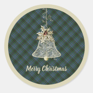 Pegatina Redonda Macinnes Hunting Original Tartán