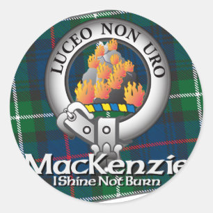 Pegatina Redonda Mackenzie Clan