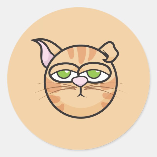 Pegatina Redonda Macon y amigos: Mustard Decal (Anverso)