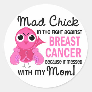 Pegatina Redonda Mad Chick 2 Mom