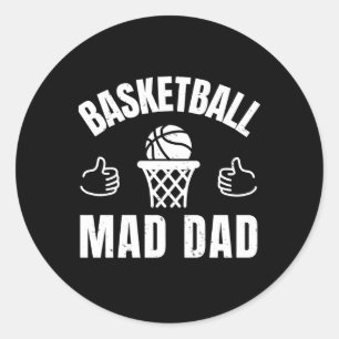 Pegatina Redonda Mad Dad