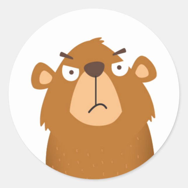 Pegatina Redonda Mad Groundhog (Anverso)