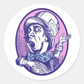 Pegatina Redonda Mad Hatter
