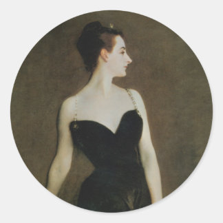 Pegatina Redonda Madame X de John Singer Sargent