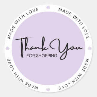 Pegatina Redonda Made with Love Stickers 