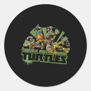 Pegatina Redonda Mademark X - Mujeres - Serie Nueva Original Tmnt T