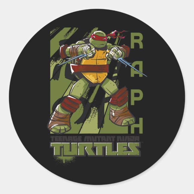 Pegatina Redonda Mademark X - - Original Tmnt New Raphael  (Anverso)