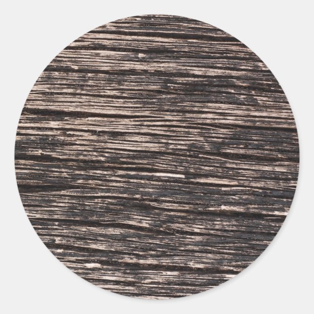 Pegatina Redonda Madera (Anverso)