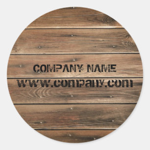 Pegatina Redonda madera de grano de grano Construcción Carpintería