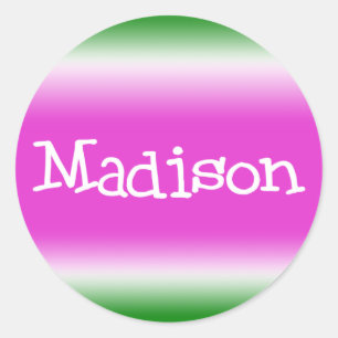 Pegatina Redonda Madison