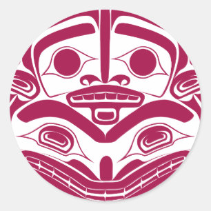 Pegatina Redonda "Madre Bear