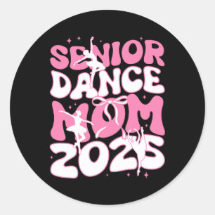 Pegatina Redonda Madre de baile de mayor edad 2025, madre da el bal