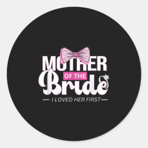 Pegatina Redonda Madre De La Novia, Boda De La Mob, Mamá Cute Brid