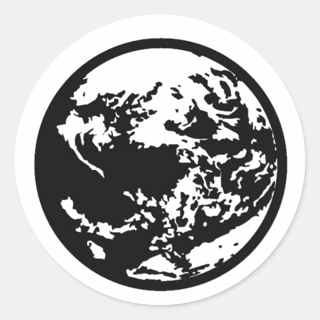 Pegatina Redonda Madre de la Tierra (Anverso)