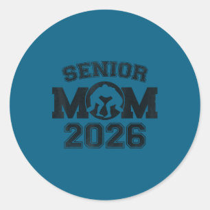 Pegatina Redonda Madre de lucha libre senior 2026 madre senior clas