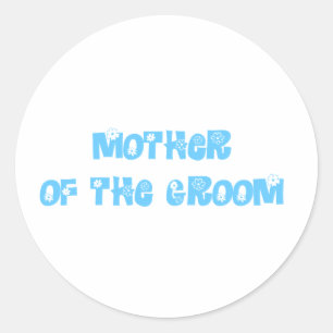 Pegatina Redonda Madre del Groom