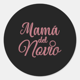 Pegatina Redonda Madre del novio