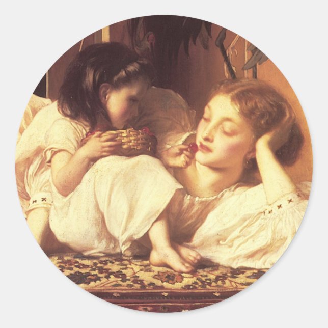 Pegatina Redonda Madre e hijo (Anverso)