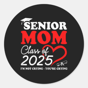 Pegatina Redonda Madres Mayores 2025 Cl De 2025 Orgullosa Mamá Grad