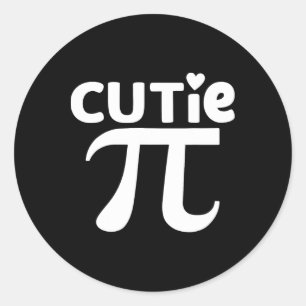 Pegatina Redonda Maestras del Día De La Matemática Del Día De La Pi