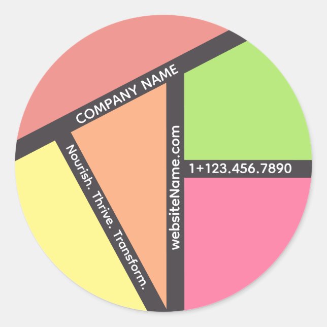 Pegatina Redonda Maestría en Nutrición (Anverso)