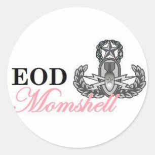 Pegatina Redonda maestro de eod momshell