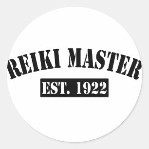 Pegatina Redonda Maestro de Reiki