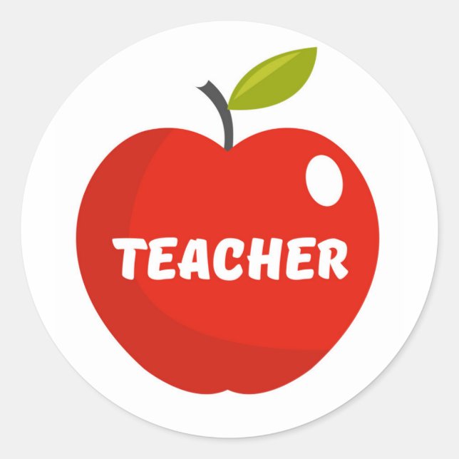Pegatina Redonda Maestros Apple (Anverso)