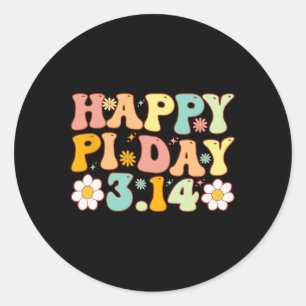 Pegatina Redonda Maestros de Maestros de 3.14 Maestros de Pi Day Gr