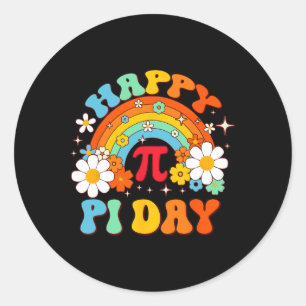 Pegatina Redonda Maestros de Maestros de 3.14 Maestros de Pi Day Gr