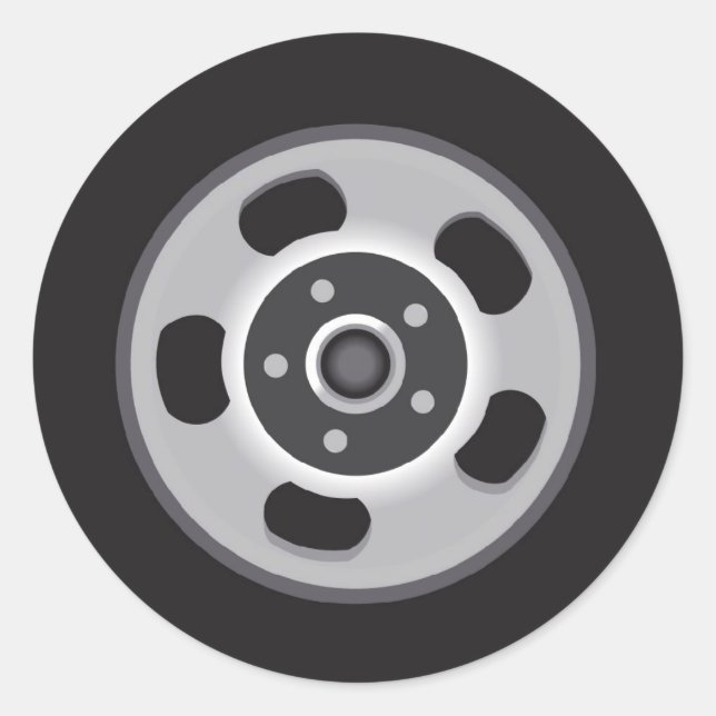 Pegatina Redonda Mag Wheels (Anverso)