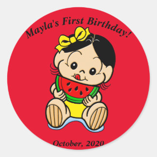 Pegatina Redonda Magali