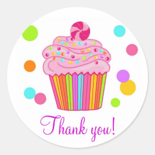 Pegatina Redonda Magdalena de la sorpresa del caramelo