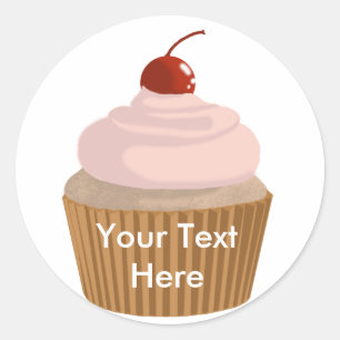 Pegatina Redonda Magdalena-Rosado y Brown