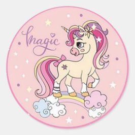 Pegatina Redonda Magia