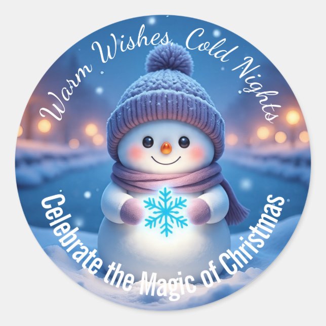 Pegatina Redonda Magic of Christmas sticker (Anverso)