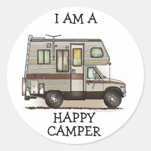 Pegatina Redonda Magnates RV de Camper de Clase C