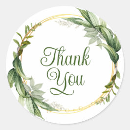 Pegatina Redonda Magnífico azul gracias pegatinas