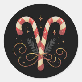Pegatina Redonda Magníficos stickers de Navidad
