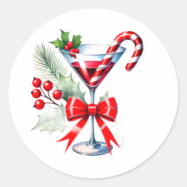 Pegatina Redonda Magníficos stickers de Navidad