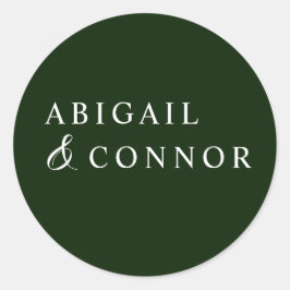 Pegatina Redonda Magnolia tropical Destino rojo verde blanco