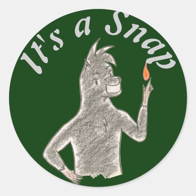 Pegatina Redonda Magus (Anverso)