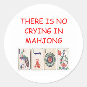 PEGATINA REDONDA MAHJONG