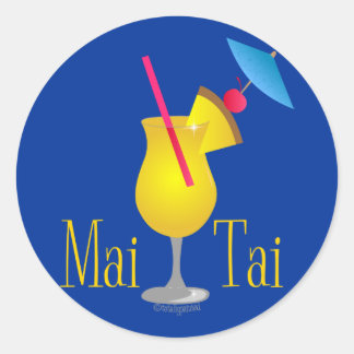 Pegatina Redonda Mai Tai