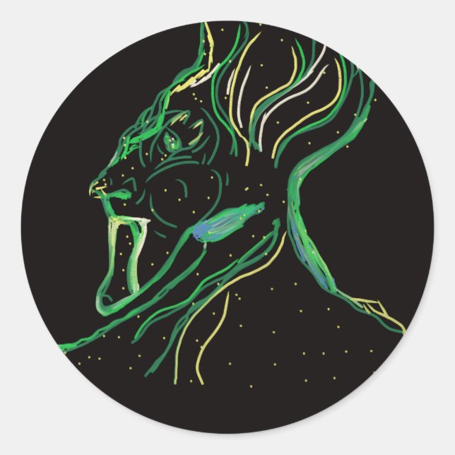 Pegatina Redonda Majestic Constellation Round Stickers (Anverso)