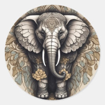 Majestic Elephant Mandala