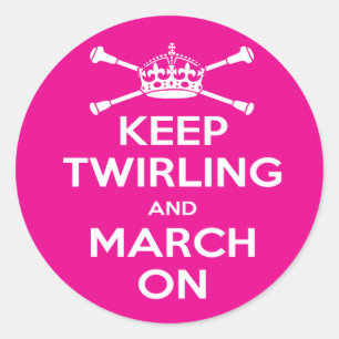 Pegatina Redonda Majorette