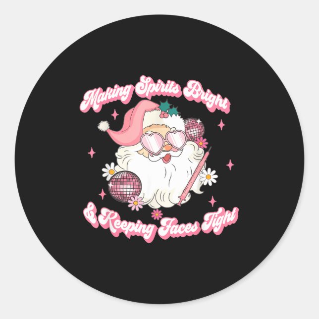 Pegatina Redonda Making Srits Bright &amp; Keeng Faces Tight Christ (Anverso)